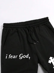 Pantalones casuales con cordón y estampados para hombre, ideales para fiestas