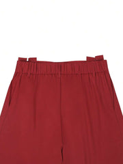 Manfinity Hypemode Manfinity Hypemode High Waist Designer Men's Wide Leg Pleated Loose Casual Pants Men S Wide Leg Pants High Waisted Pants Men Wide Leg Pants Men