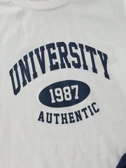 2pcs Casual Boys' Set Loose Fit Letter Print Short Sleeve T-Shirt And Maple Pattern Allover Print Relaxed Fit Sports Shorts, Summer