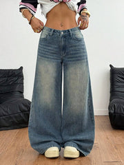 Coolane - Vaqueros casuales y versátiles para mujer con bolsillos, pantalones anchos y holgados, conjuntos de verano para mujer, color caqui