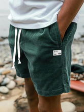 Bermudas casuales lisas TECCULI para hombre, modernas y adecuadas para uso diario.