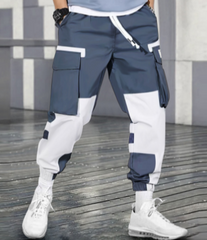 Pantalones cargo casuales TECCULI para hombre: multibolsillos, corte holgado, para trabajar, actividades al aire libre, senderismo, jogging y ropa de calle.