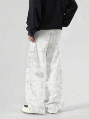 Pantalones holgados Manfinity EMRG para hombre, ideales para el verano Y2K. Pantalones cargo holgados de camuflaje.