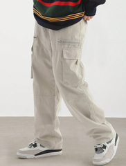 Pantalones casuales TECCULI con cordón para hombre, con elegantes bolsillos con solapa y diseño multibolsillos, cómodos y a la moda, perfectos para actividades al aire libre, corte holgado.