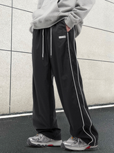 Pantalones deportivos TECCULI de corte recto y ajustado, de color liso, para hombre, estilo boyfriend, con cordón y bolsillos, transpirables, elásticos y cómodos, ideales para deportes y actividades al aire libre.