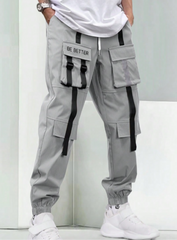 Pantalones deportivos TECCULI para hombre, elegantes, lisos y con bolsillos, ropa informal y transpirable para paseos por la ciudad, actividades al aire libre y calle.