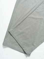 TECCULI Men'S Casual Cargo Pants with Elastic Drawstring Waist & Multiple Pockets - All-Season Outdoor Comfort, Straight-Leg Regular Fit, Solid Color for Hiking, Camping, Urban Adventures, Camping Gear, Hiking Trousers, Functional Pock