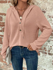 Sudadera informal con capucha y manga larga de color liso para mujer de Emery Rose. Ideal para graduaciones y regreso a clases.