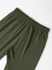 TECCULI Men'S Light Gray Cargo Pants with Multiple Pockets, Flap Pockets, and Side Drawstring Waist - Comfortable Polyester Streetwear Trousers for Casual Outings, Casual Streetwear Functional Pockets Comfortable Fi