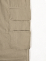 Pantalones cargo holgados TECCULI Manfinity Hypemode para hombre, de corte holgado, de color liso y con bolsillos abatibles.