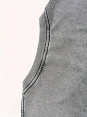 Camiseta estampada de 230 g, lavada a doble cara y con hombros anchos. Camiseta de algodón batik de alta calidad, estilo retro, de marca, con un grosor específico, ideal para verano y regalos navideños.