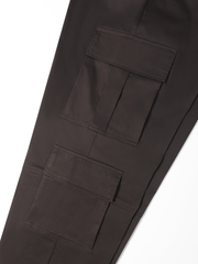 Pantalones sencillos TECCULI Manfinity EMRG para hombre, holgados, largos, con cordón, cargo, lisos, para salir y volver al cole.