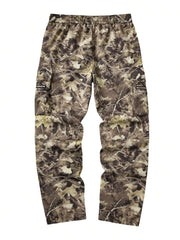 Pantalones casuales holgados con bolsillo cargo y estampado de ramas de árbol Manfinity LEGND para hombre, pantalones de camuflaje para hombre, pantalones cargo para hombre, pantalones de camuflaje para hombre