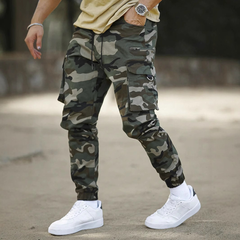 Pantalones cargo de camuflaje TECCULI, pantalones cargo de camuflaje multifuncionales para hombre, corte corto para senderismo, camping y trabajo al aire libre, primavera y otoño.