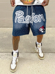 Pantalones cortos de baloncesto TECCULI para hombre, holgados, estampados e informales, con cordón ajustable, ideales como regalo para tu pareja. Deportivos y cómodos.