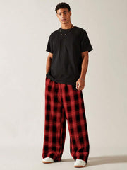 SWAVVY Men's Woven Pants, Minimalist Fashion Suitable For Summer, School