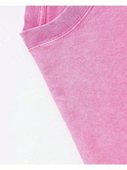 Con una camiseta lavada en la calle retro, su amabilidad es nueva. Estampado de cruz rosa de playa, ropa sencilla, estampado inspirador, ropa personalizada.