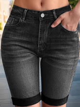 TECCULI Women's Pocket Washed Stretchy Skinny Cycling Jeans