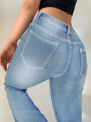 TECCULI Women's High Waist Ripped Tassel Jeans, Fashionable And Versatile, Suitable For Dating, Music Festivals, Shopping, Travel, Style