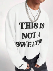 AXEPEAK Men's Loose Cropped Long Sleeve Pullover Sweatshirt