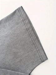 Camiseta estampada de 230 g, lavada a doble cara y con hombros anchos. Camiseta de algodón batik de alta calidad, estilo retro, de marca, con un grosor específico, ideal para verano y regalos navideños.