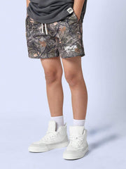 Pantalones cortos SUMWON Wild Tribe con estampado de camuflaje para aventuras al aire libre, cintura elástica, para senderismo, acampada, deportivos de verano, cómodos, para niños, jóvenes y adolescentes.