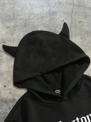 AXEPEAK Men's Boston Letter Printed Knitted Hooded Leisure Sweatshirt, Suitable For Spring And Autumn Season, Rapper Long Sleeve Going Out Hoodie Street Wear, Streetwear Style