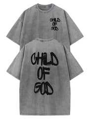 Camiseta estampada de 230 g, lavada a doble cara y con hombros anchos. Camiseta de algodón batik de alta calidad, estilo retro, de marca, con un grosor específico, ideal para verano y regalos navideños.