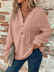 Sudadera informal con capucha y manga larga de color liso para mujer de Emery Rose. Ideal para graduaciones y regreso a clases.