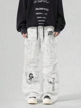 Pantalones holgados Manfinity EMRG para hombre, ideales para el verano Y2K. Pantalones cargo holgados de camuflaje.