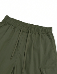 Pantalones cortos cargo holgados TECCULI Manfinity Homme para hombre con bolsillos laterales con solapa, ideal para la vuelta al cole.