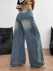 Coolane - Vaqueros casuales y versátiles para mujer con bolsillos, pantalones anchos y holgados, conjuntos de verano para mujer, color caqui