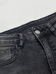 Vaqueros casuales con bolsillo acampanado para mujer de TECCULI