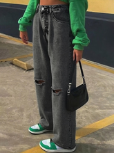 TECCULI RueChic Ripped Wide Leg Jeans