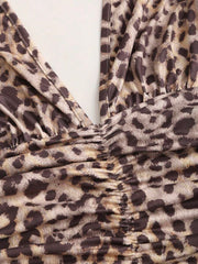 Vestido corto Sweetra de punto negro con cuello en V, espalda abierta, bajo con volantes y cintura fruncida, elegante e informal para mujer, primavera y verano.