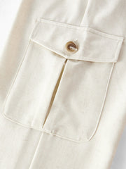 MOTF LINEN SLANT POCKET PANTS
