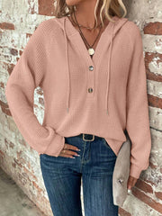 Sudadera informal con capucha y manga larga de color liso para mujer de Emery Rose. Ideal para graduaciones y regreso a clases.