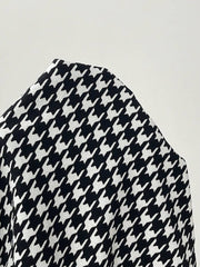 Blazer con botones delanteros y estampado de pata de gallo de Privé