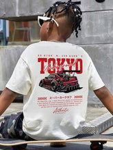 1pc Car Print Short Sleeve T-Shirt, Suitable For Tween Boy Summer Top For Young Students