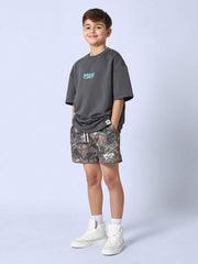 Pantalones cortos SUMWON Wild Tribe con estampado de camuflaje para aventuras al aire libre, cintura elástica, para senderismo, acampada, deportivos de verano, cómodos, para niños, jóvenes y adolescentes.