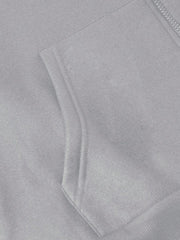 Manfinity EMRG Men's Slogan & Pentagram Print Drop Shoulder Long Sleeve Zip Collar Casual Hoodie, AutumnWinter