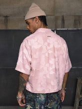 AXEPEAK Multi-Size Streetwear Turndown Collar Short Sleeve Loose Fit Men Shirts