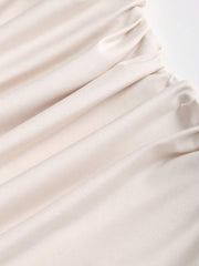 Sweetra - Nuevo collar colgante en espiral dorado con diseño de joyería, minivestido escalonado adelgazante con cintura para mujer