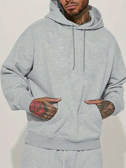 Sudadera con capucha de 250 g. 1 pieza. 100 % poliéster. Sudadera con capucha con estampado de calavera y bolsillos. Manga larga informal para hombre con cordón ajustable. Otoño e invierno.