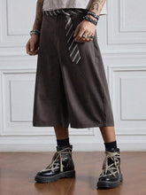 ROMWE MEN Pantalones casuales de estilo universitario holgados de color liso para hombre, de longitud 78