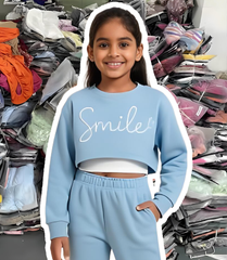 Surtido al por mayor de stock mixto de otoño e invierno para niñas (100 uds).