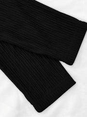 TECCULI Lyxana Women V-Neck Long Sleeve Solid Color Fitted Casual & Simple T-Shirt, Daily Wear