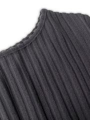 Vestido de una pieza informal, cómodo y de longitud media con cinturón ancho, estilo primavera-otoño de TECCULI, adecuado para uso diario, vida en casa, salidas y ocasiones especiales como viajes.