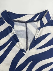 TECCULI Tall New Spring/Summer Fashion Casual Vacation Bamboo Pattern Retro Leopard Print Chic Women Mid-Length Dress