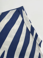 TECCULI Tall New Spring/Summer Fashion Casual Vacation Bamboo Pattern Retro Leopard Print Chic Women Mid-Length Dress